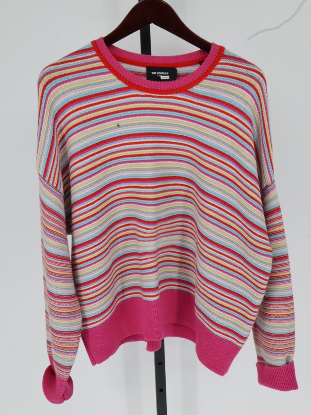 The Kooples multi color striped crewneck